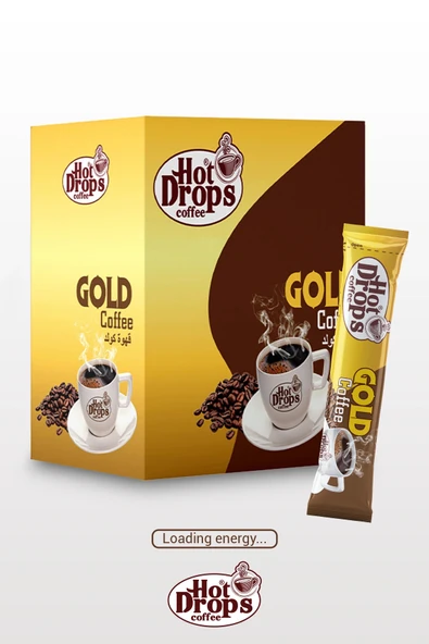 HOT DROPS Gold Kahve (100GR) 50 Adet X 2 Gr Hazır Granül Kahve ürün görseli 1