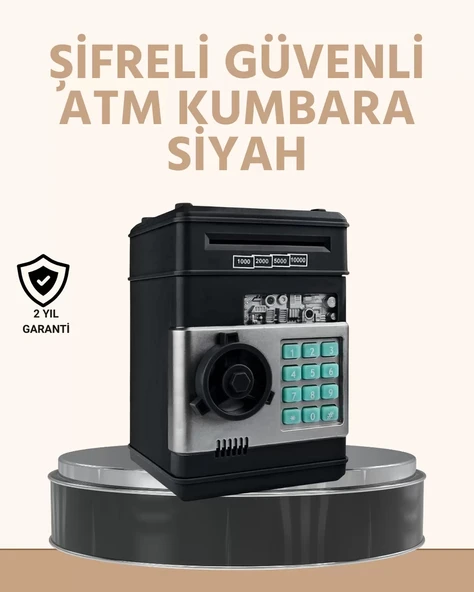 Nevamel® Işıklı Sesli Şifreli ATM Görünümlü Kasa Kumbara ürün görseli 1