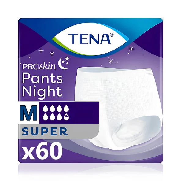 Tena Proskin Pants Night Gece İçin Emici Külot M-Medium Beden 60 Adet ürün görseli 1