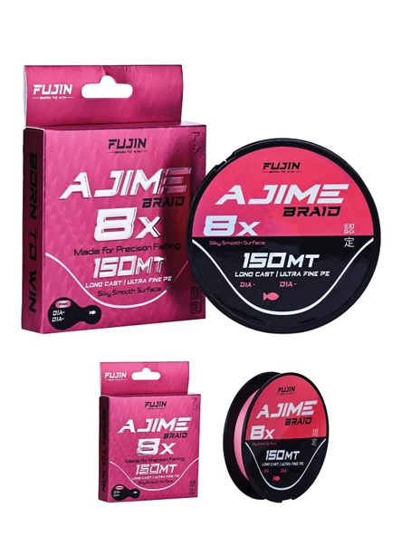 Fujin Ajime Braid 8x 150mt Pink İp ürün görseli 1