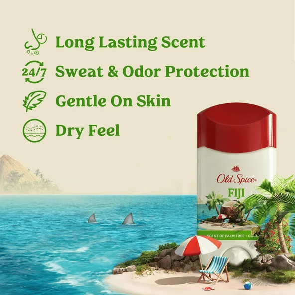 Old Spice Fiji Deodorant 73GR - Resim 3