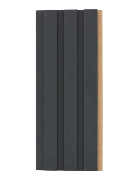 RMZ Door Vesta 12mm 12,5x280 cm Saten Koyu Antrasit Mdf Duvar Paneli ürün görseli 1