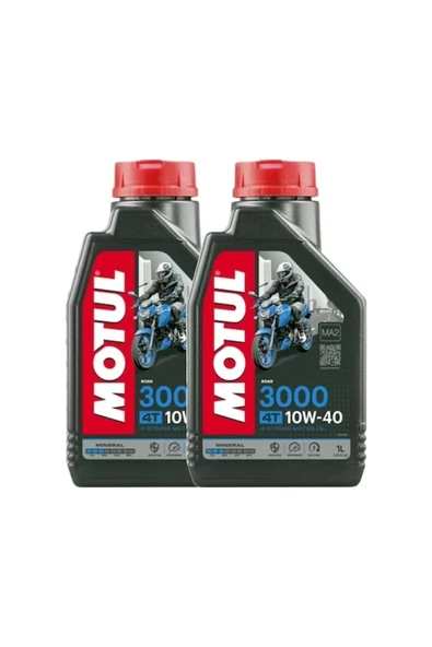 Motul 3000 10w40 4t Motosiklet Yağı 2 Adet Yağ ürün görseli 1