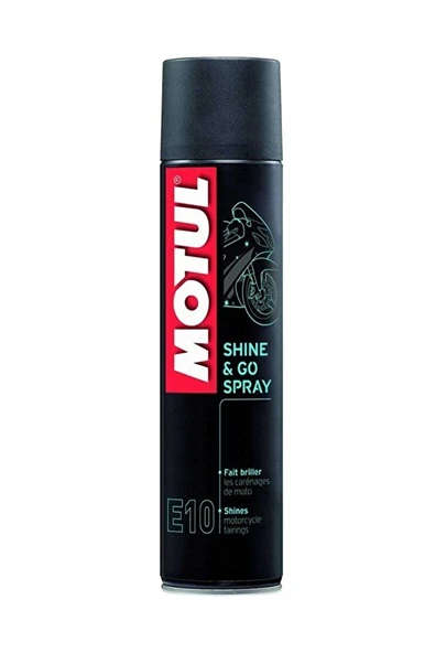 Motul E10 Shine & Go Yıkama Sonrası Hızlı Sprey Cila - Motorsiklet ve Otomobil Tüm Yüzeyler 400ml ürün görseli 1