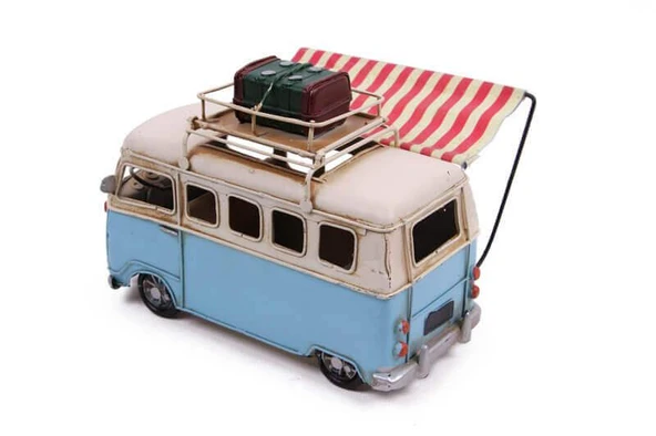 Dekoratif Metal Minibüs Çerçeveli, Kalemlik Tenteli ürün görseli 1