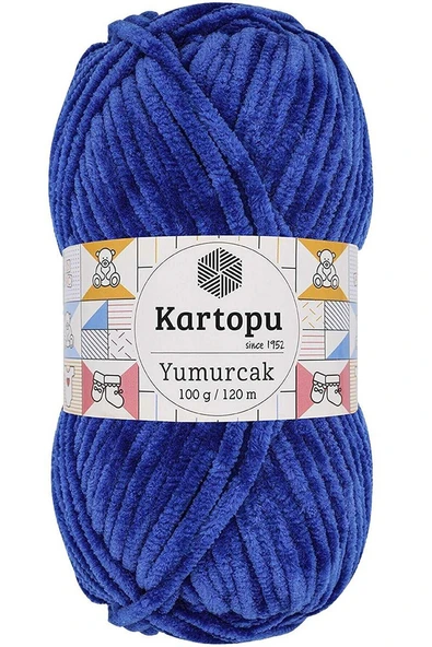 Yumurcak Kadife El Örgü İpi Gece Mavisi K524 ürün görseli 1