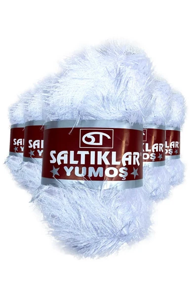 5 Adet Yumoş Sakallı El Örgü Ipi Yünü OPTİK ürün görseli 1