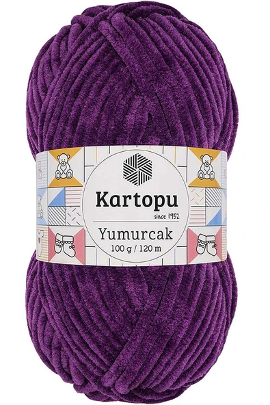 Yumurcak Kadife El Örgü İpi Açık Mor K719 ürün görseli 1
