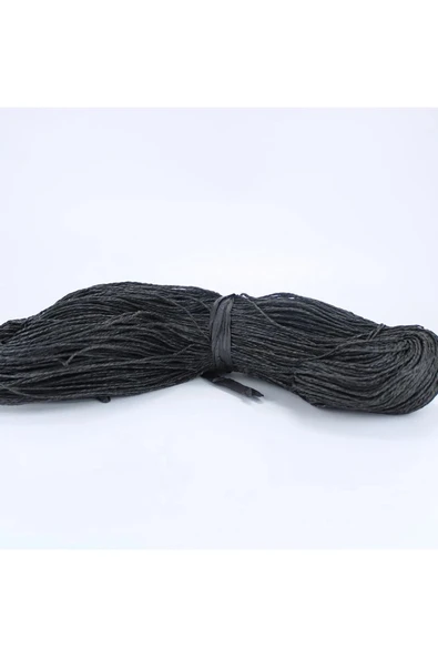 Siyah Renk Çile Kağıt İp Çanta Ipi Supla Ipi No:12 - (550-600 gr) ürün görseli 1