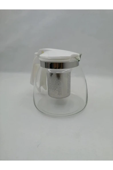 Çelik Süzgeçli Cam Demlik 900 Ml. Royaleks-8882 ürün görseli 1