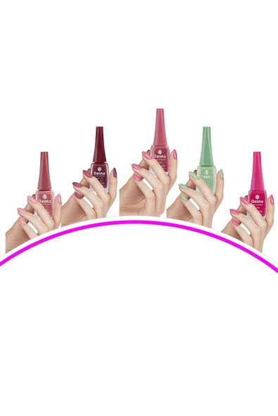 5 Adet Keratinli Besleyici Oje 14 ml SET2 mudanis ürün görseli 1