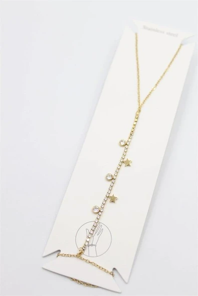 Taşlı Çelik Şahmeran - Altın ürün görseli 1