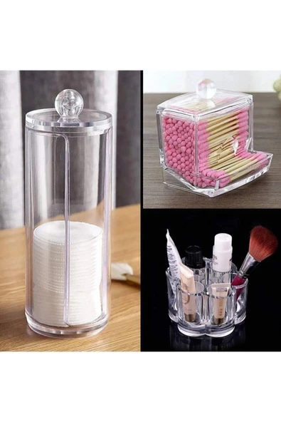 3'lü Makyaj Organizer Set Royaleks-AK504 ürün görseli 1