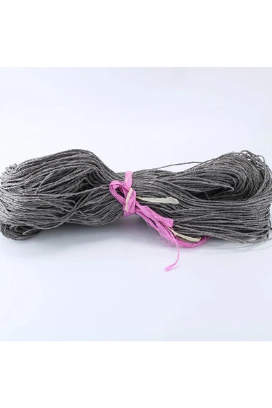 Koyu Gri Renk Çile Kağıt İp Çanta Ipi Supla Ipi No:53 - (550-600 gr) ürün görseli 1