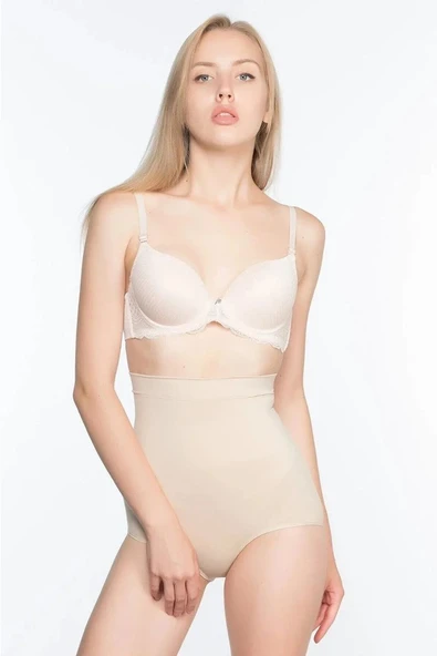 Yüksek Bel Kadın Slip Korse 13003 - Ten ürün görseli 1