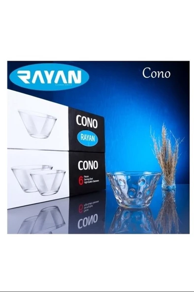 Cono Maria 6'lı Büyük Cam Kase Royaleks-69816 ürün görseli 1
