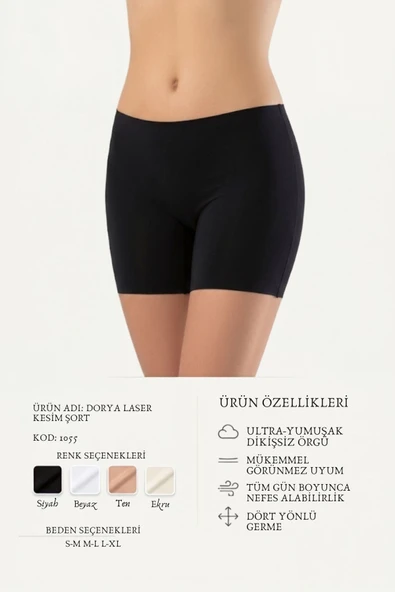 LAZER KESİM BOXER KADIN 1055 - Resim 4