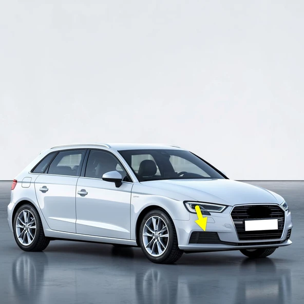 Audi A3 Sportback 2017-2020 Ön Tampon Sağ Sissiz Kapak 8V3807682M ürün görseli 1