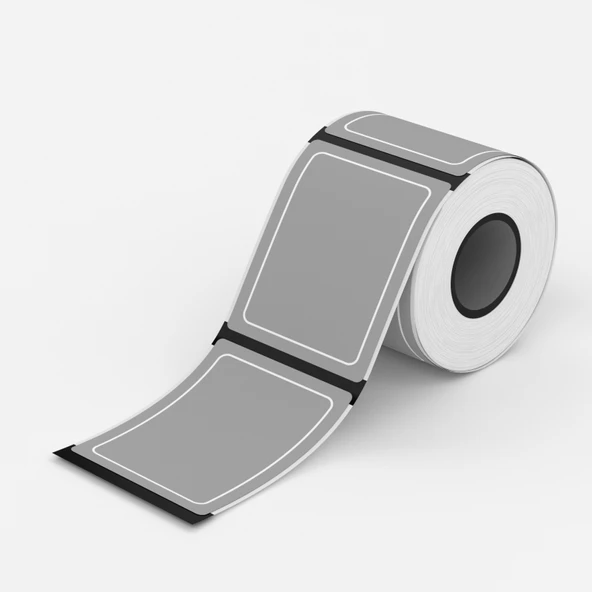 Niimbot T50x70mm 110 Adet Şeffaf Etiket - Beyaz Çerçeveli (B1,B21S,B21Pro) ürün görseli 1