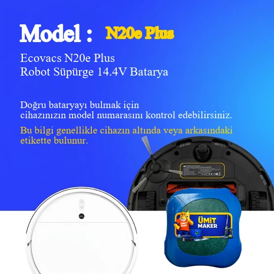 Ecovacs N20e Plus Robot Süpürge 5200 mAh Batarya - Resim 2