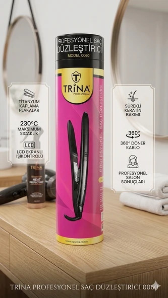 Trina Profesyonel Saç Düzleştirici 0060 ürün görseli 1