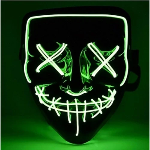 Led Işıklı Yeşil Maske ürün görseli 1