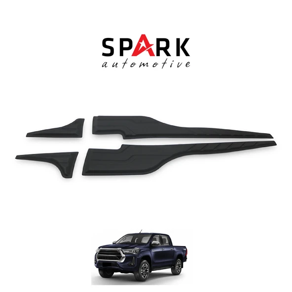 Toyota Hilux 2021- Yılı ve Sonrası Uyumlu Yarasa Kapı Kaplama 4 Parça ürün görseli 1