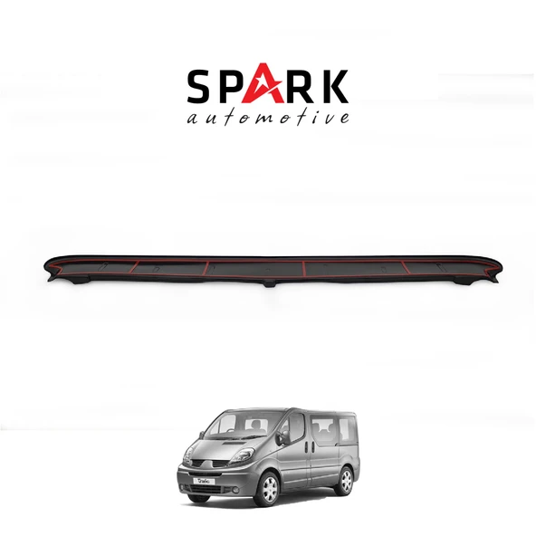 Renault Trafic 2001-2014 Yıl Aralığı Uyumlu Arka Tampon Eşiği Parlak ürün görseli 1