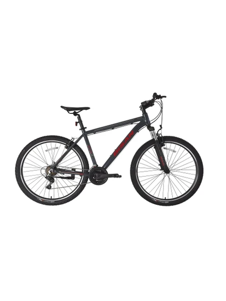 BİSAN ATLAS ERKEK DAĞ BİSİKLETİ 43CM V 26 JANT 21 VİTES PARLAK GRİ KIRMIZI ürün görseli 1