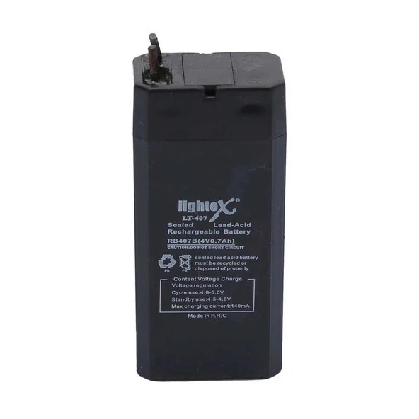 Lightex Lt-407 4v 0.7ah Işıldak Fener Aküsü ürün görseli 1