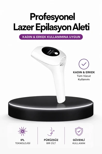 IPL Teknolojili Erkek Ve Kadın Kullanımına Uygun Lazer Epilasyon Cihaz ürün görseli 1