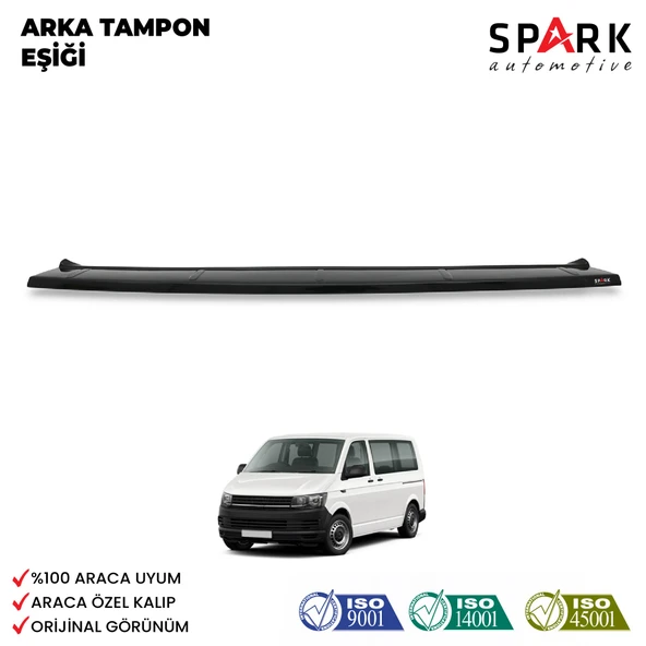 Volkswagen Transporter T6 2015-2020 Yıl Aralığı Uyumlu Arka Tampon Eşiği Parlak ürün görseli 1