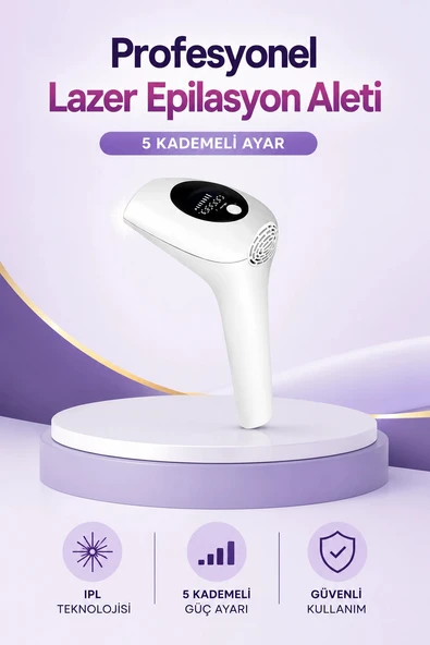 IPL Lazer Epilasyon Aleti 5 Kademeli Güç Ayarlı ürün görseli 1