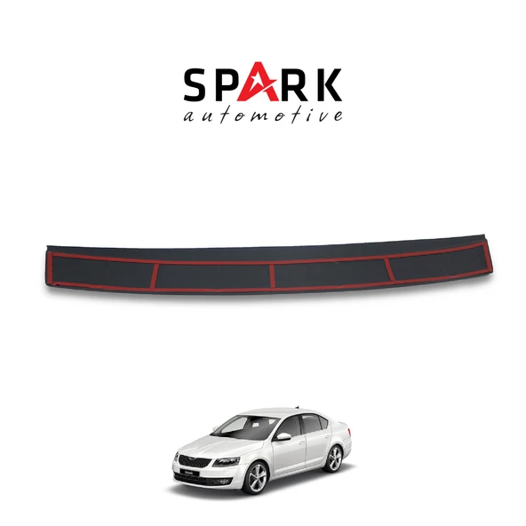Skoda Octavia 2013 Yılı Ve Sonrası Uyumlu Arka Tampon Eşiği Mat ürün görseli 1