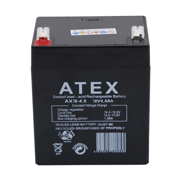 Atex Ax12-4.2 12v 4.2ah Akü ürün görseli 1