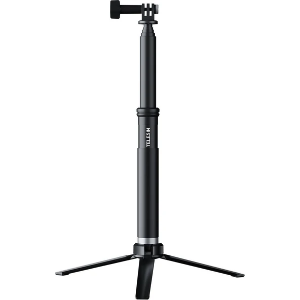 Telesin Aksiyon Kamerlar Için 90CM Selfie Stick + Tripod (Gopro, Osmo Action Uyumlu Selfie Stick + Tripod) ürün görseli 1