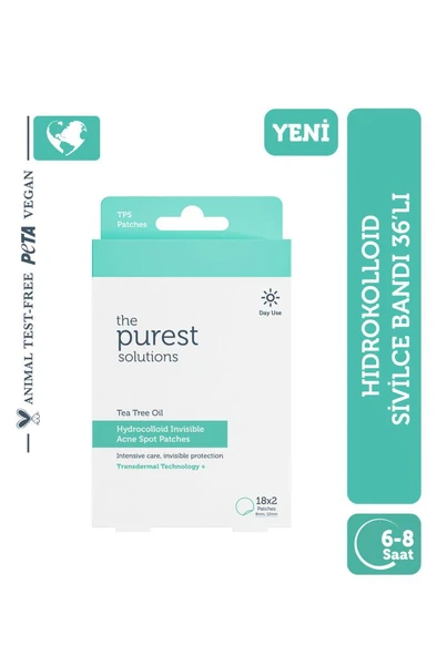 The Purest Solutions Hydracolloid Invisible Acne Spot Patches 18x2 (36 Adet) ürün görseli 1