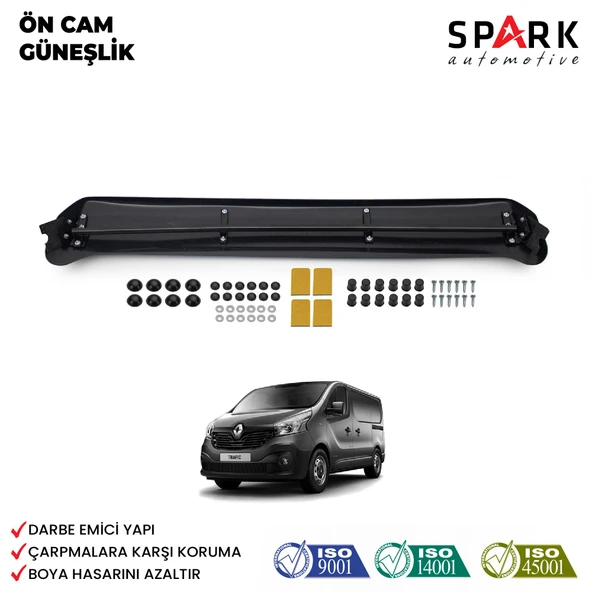 Renault Trafic 2014-2019 Yıl Aralığı Uyumlu Ön Cam Güneşliği ürün görseli 1