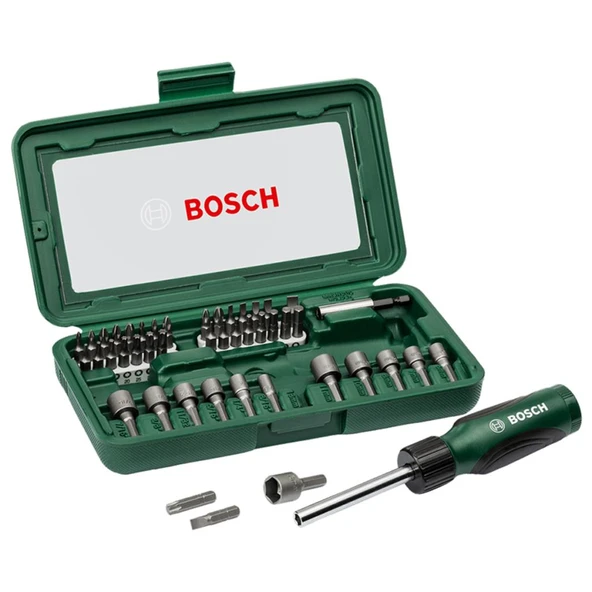 Bosch 2607019504 46 Parça Cırcırlı Tornavida Seti ürün görseli 1
