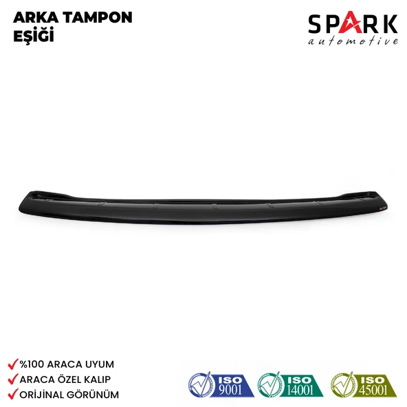 Volkswagen Caddy 2015-2020 Yıl Aralığı Uyumlu Arka Tampon Eşiği Parlak ürün görseli 1