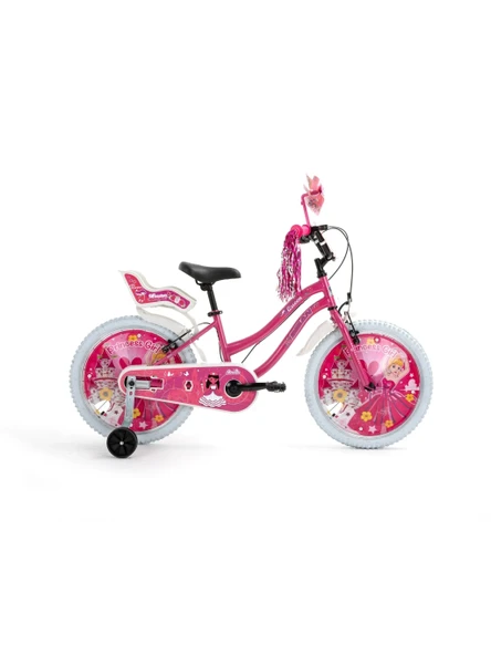 BİSAN QUEEN KIZ ÇOCUK BİSİKLETİ 30CM V 20 JANT METALİK PEMBE PEMBE ürün görseli 1