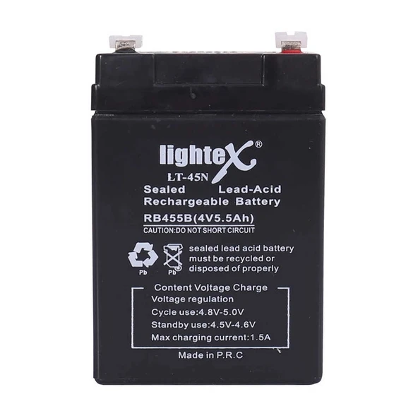 Lightex Lt-45 4v 5.5ah Işıldak Fener Aküsü ürün görseli 1