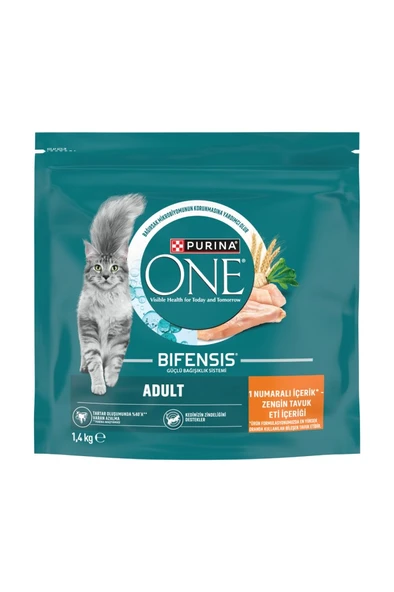 Purina One Tavuklu Yetişkin Kedi Maması 1,4 Kg ürün görseli 1