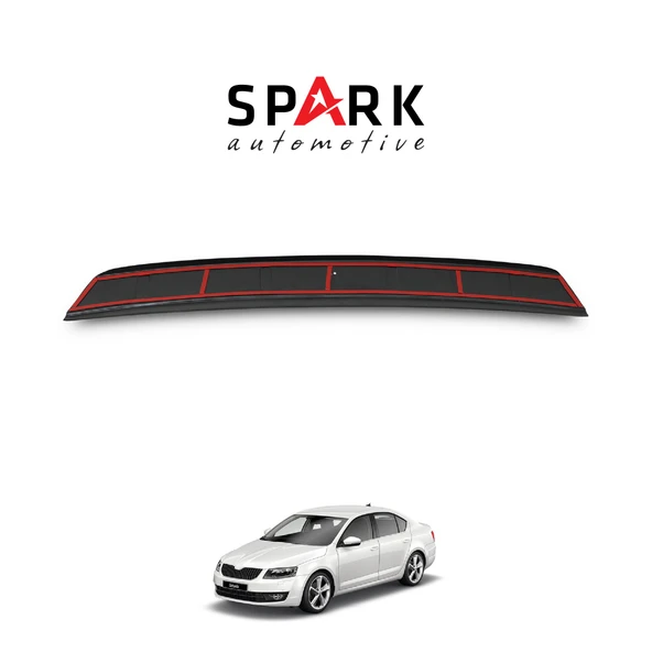 Skoda Octavia 2013 Yılı Ve Sonrası Uyumlu Arka Tampon Eşiği Parlak ürün görseli 1