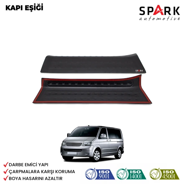 Volkswagen Transporter T5 2009-2014 Yıl Aralığı Uyumlu Kapı Eşiği 2 Parça ürün görseli 1