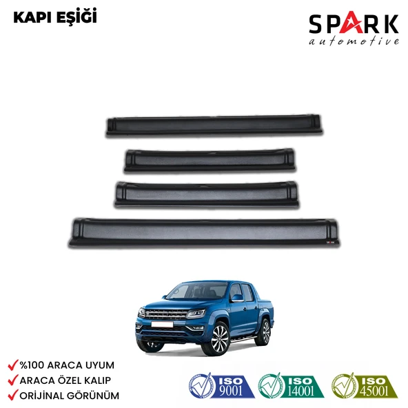Volkswagen Amarok 2010-2022 Yıl Aralığı Uyumlu Kapı Eşiği 4 Parça ürün görseli 1