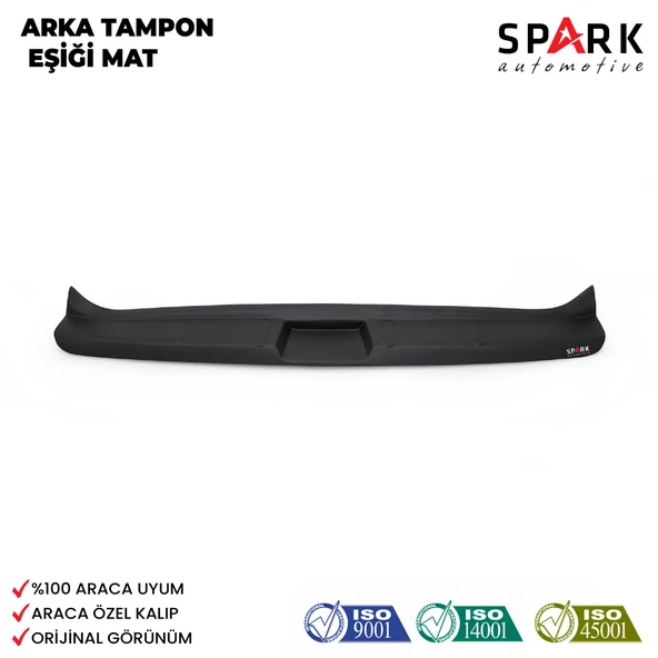 Renault Clio 4 2012-2020 Yıl Aralığı Uyumlu Arka Tampon Eşiği Mat ürün görseli 1