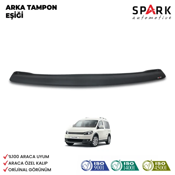 Volkswagen Caddy 2015-2020 Yıl Aralığı Uyumlu Arka Tampon Eşiği Mat ürün görseli 1
