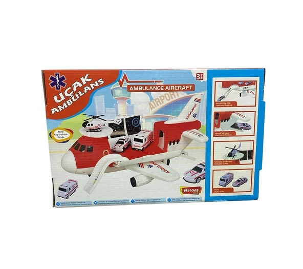 Oyuncak Anbulans Uçak Garajı Seti 0096 ürün görseli 1