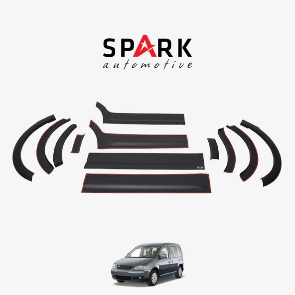 Volkswagen Caddy 2010-2015 Yıl Aralığı Uyumlu Uzun Şase Sol Sürgü Dodik Seti 12 Parça ürün görseli 1
